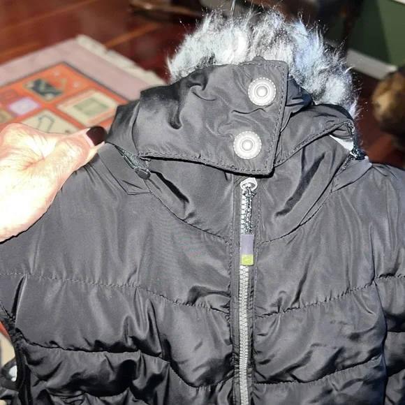 Green Tea Cold Weather Vest Soft Faux Fur Inside Removable Hood XXL - Picture 3 of 10